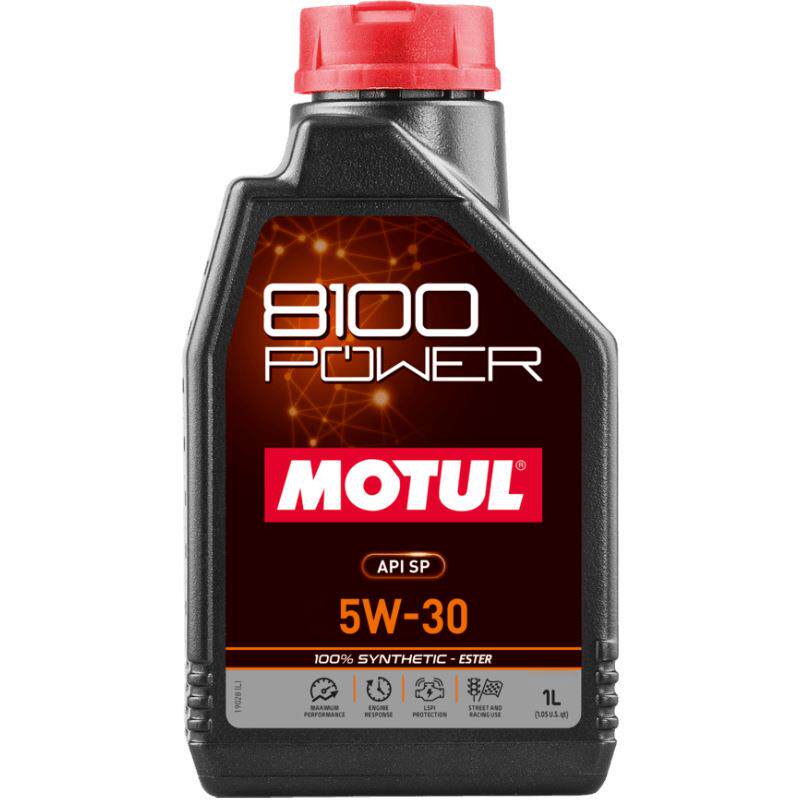 摩特（MOTUL）原装进口8100 POWER 5W40/5W30 酯类长效全合成机油