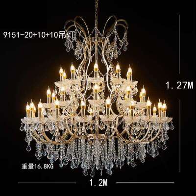 9151婚庆电镀铁艺水晶吊灯婚礼堂道具亚克力新款创意摄影装饰灯吊