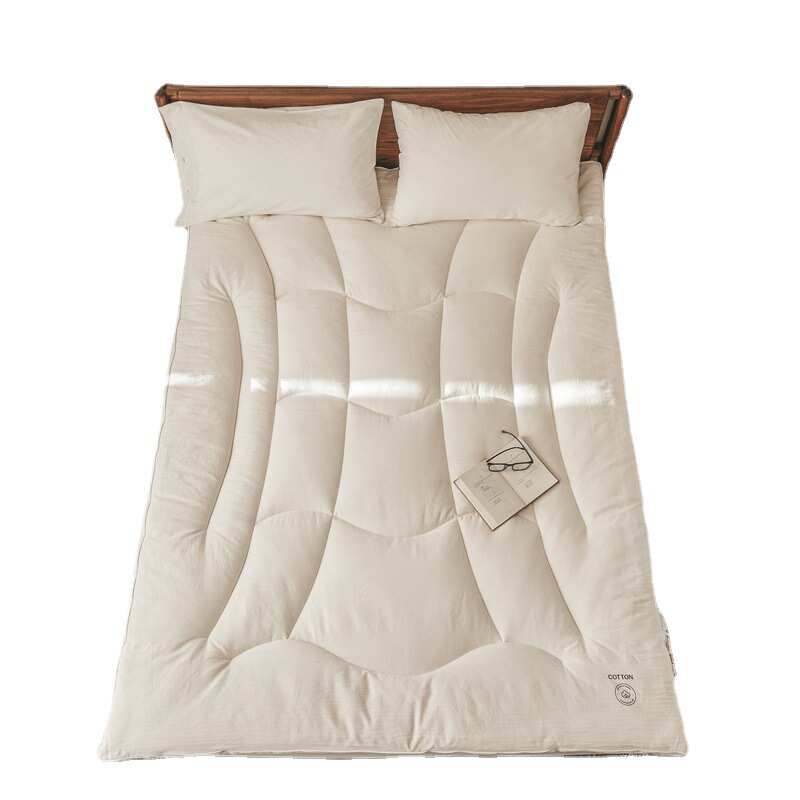 日式母婴级原棉大豆床褥软床垫可水洗折叠单人双人家用榻榻米