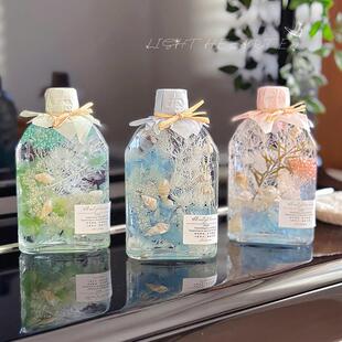 干 干燥花浮游花瓶永生花植物标本贝壳花束女生日毕业母亲520节日