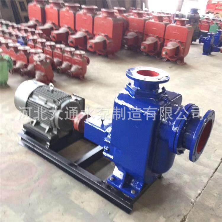 ZW自吸泵卧式管道离心泵380V污水泵自吸式无堵塞排污泵柴油机水泵