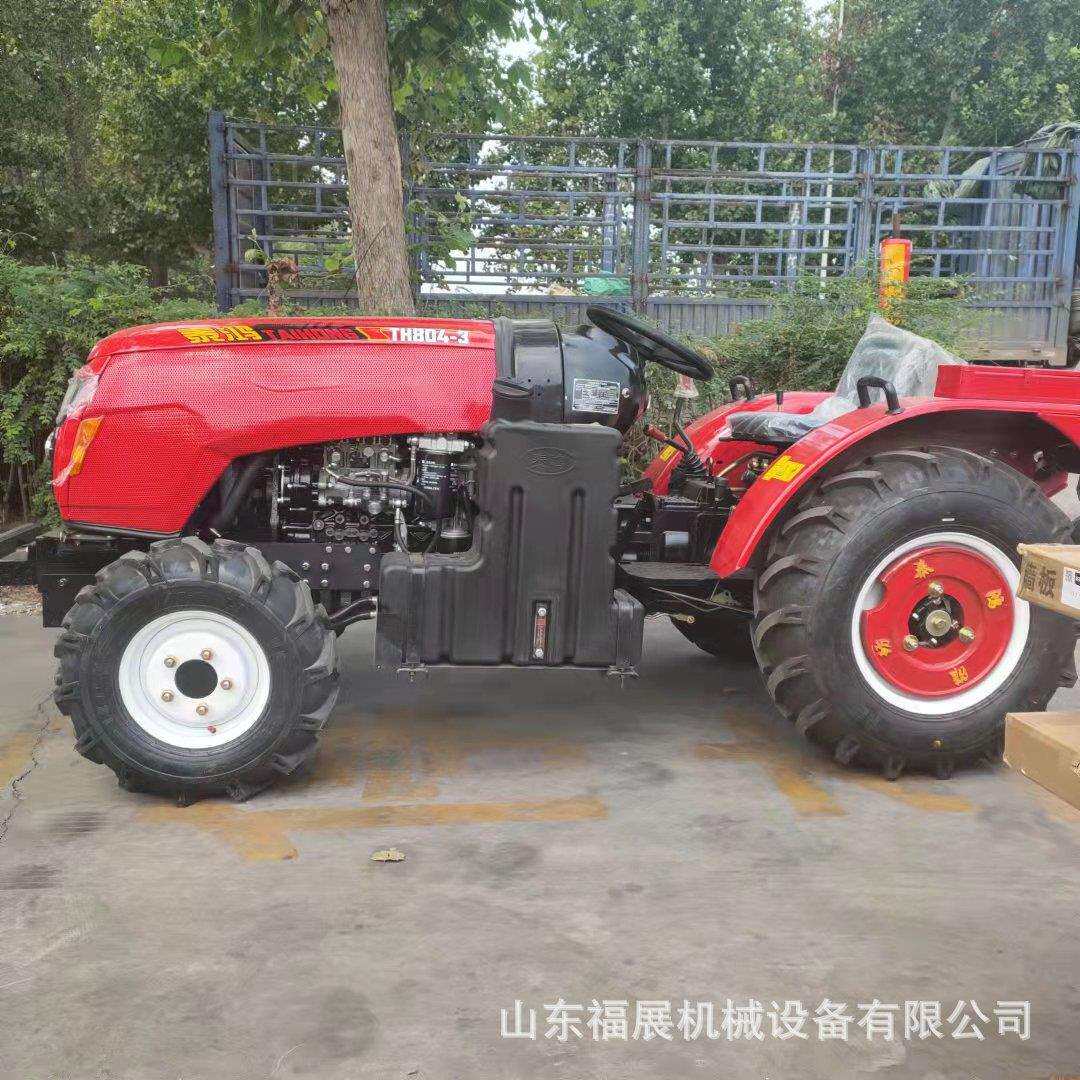 超短车身窄轮距四驱泰鸿拖拉机8+2换挡大棚用旋耕起垄农用耕田机