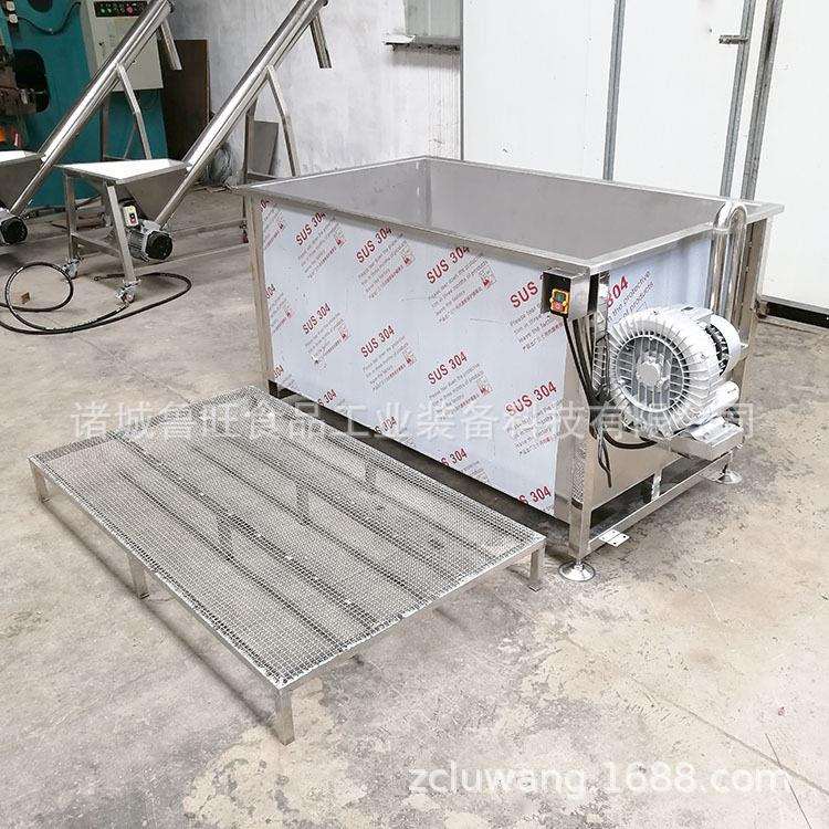 气泡翻浪式蔬菜清洗机 厂家非标制作果蔬清洗机 不锈钢清洗槽