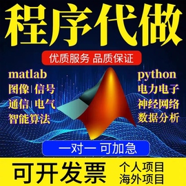 matlab代编程序代做python代码编写图像，信号处理帮做电气仿真设计