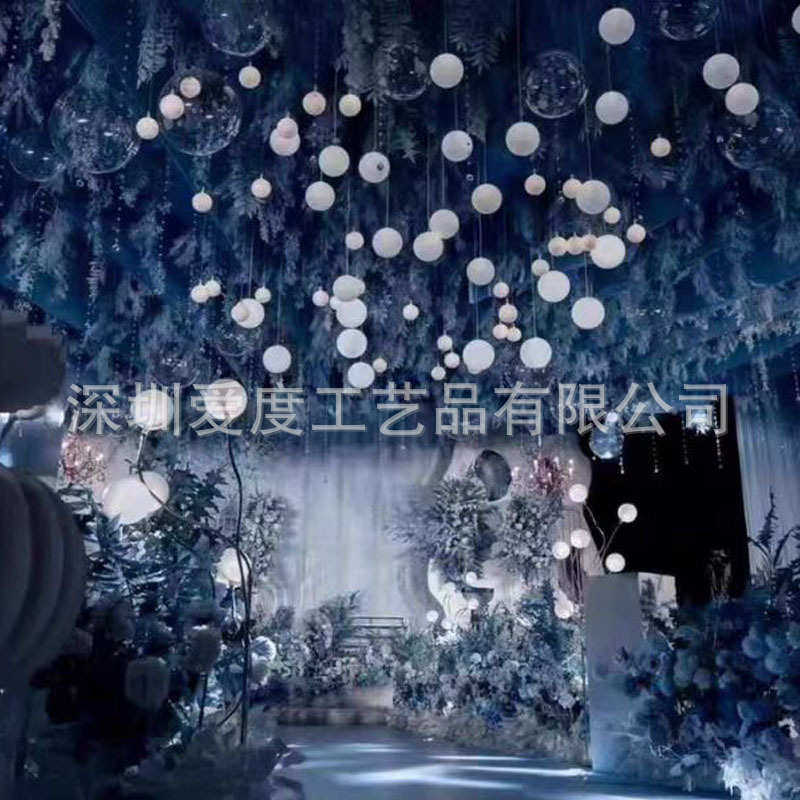 新款厂家直供婚庆道具10头奶白泡泡球吊灯酒店婚礼堂舞台装饰灯,节庆用品/礼品,吊顶纱幔,淘宝优惠券,粉丝福利购,淘宝优惠卷