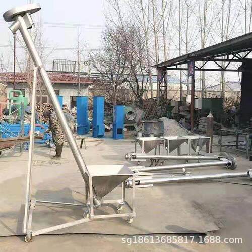 工业提升设备 绞龙式粉土碳渣提升机 大功率大型螺旋管式上料机