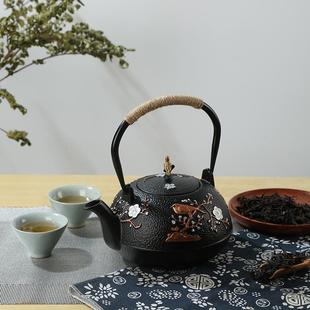 烧水茶壶养生礼品家用茶具套装 铁壶铸铁泡茶电陶炉煮茶器日式 摆件