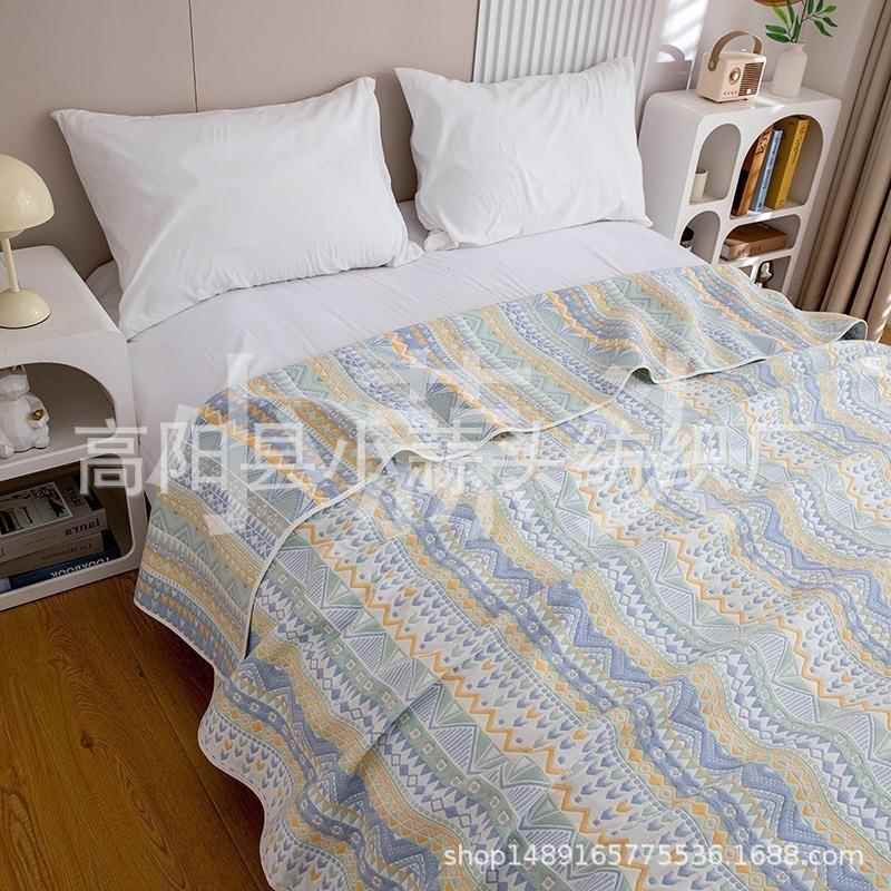 纯棉六层纱240*300120冬布恒温软季席加大榻0榻米炕床A类四季可用