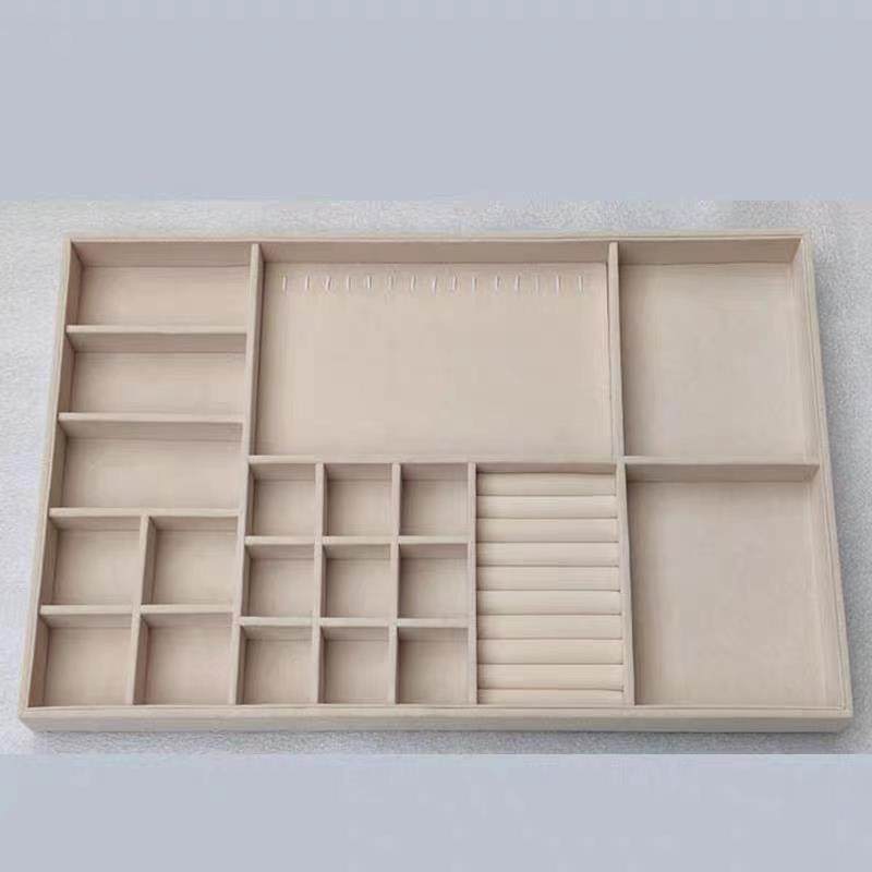 高档定制首饰收指纳屉盒绒布抽分格钉项链耳环戒手表手镯眼耳镜