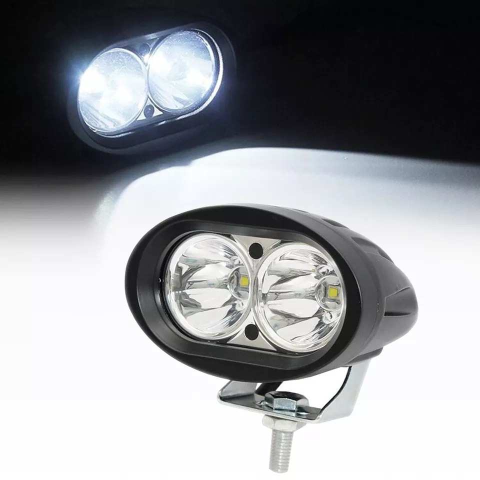 摩托车大灯配件  20W LED摩托车汽车工作灯驾驶灯头灯聚光灯