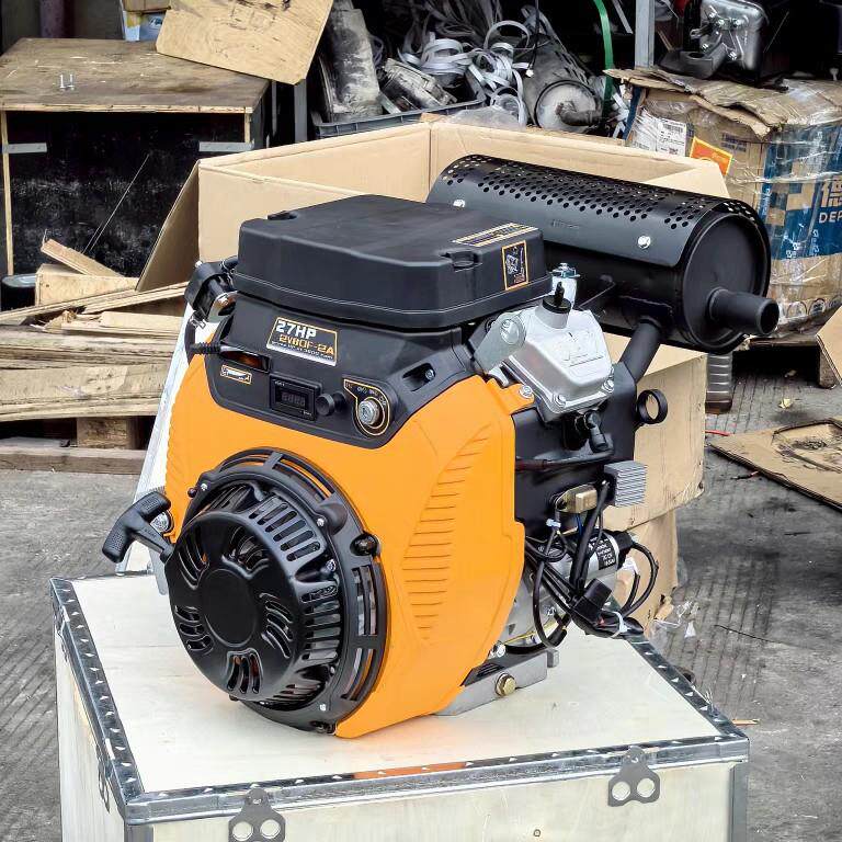 力帆LF2V80F-2A双缸汽油发动机744cc27HP带拉盘Lifan清洗机吸沙泵