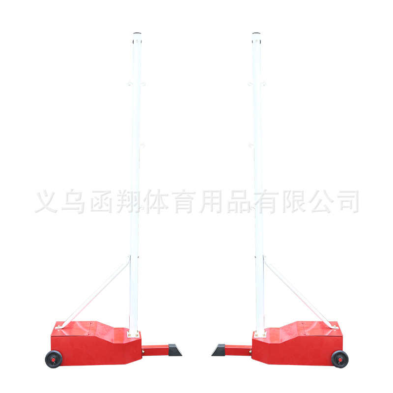 厂家室外可移动排球柱子便携多用气排球网架学校运动器材标准排