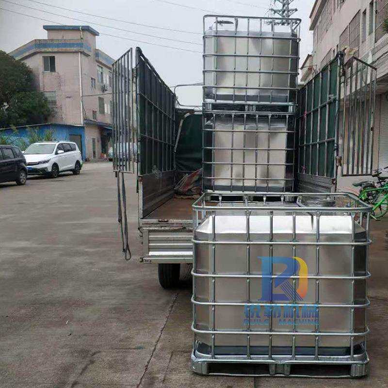 广东化工密封储运吨桶 304不锈钢耐腐蚀1000L柴油液体周转方桶