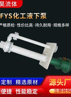 液下泵泥浆泵工程塑料清液排污泵立式渣浆泵自吸泵FYS化工液下泵