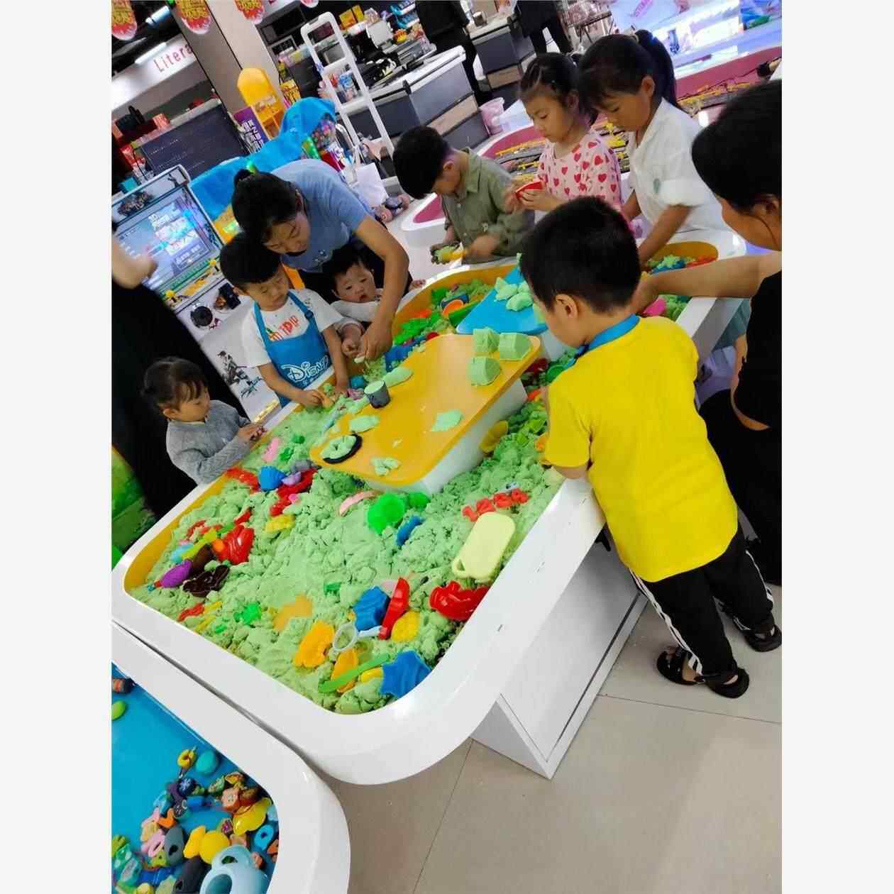 儿童商用烤漆太空沙桌子积木桌手工大型桌游商场玩益智多功能室内