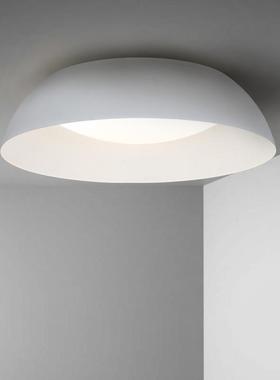 主卧室led吸顶灯丹麦冷淡风设计白色极简约现代书房客厅北欧灯具