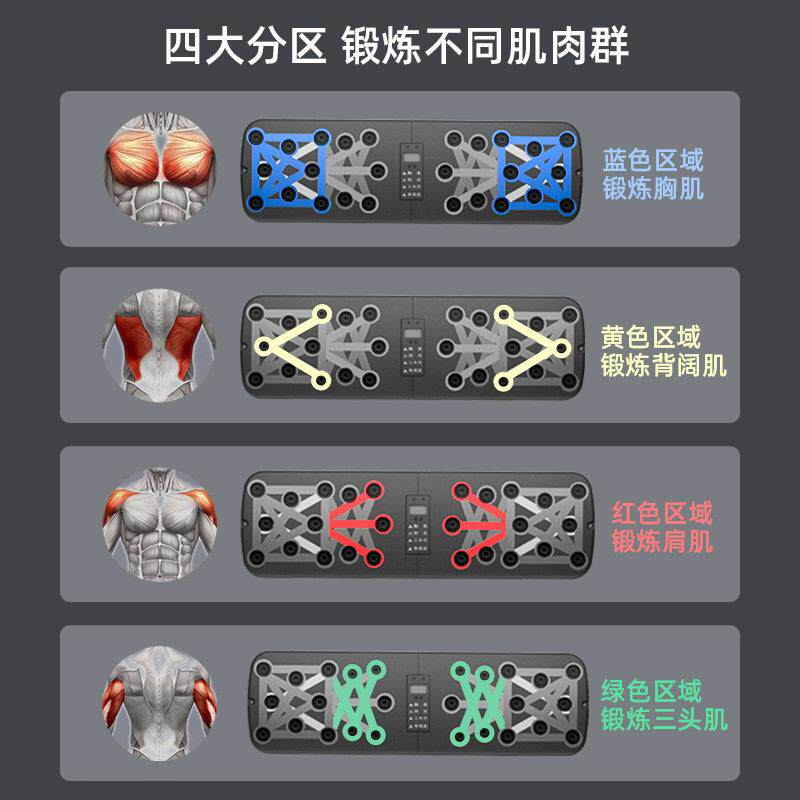 Push-up Board Set Portable Multifunctional Push-up Bar Folda