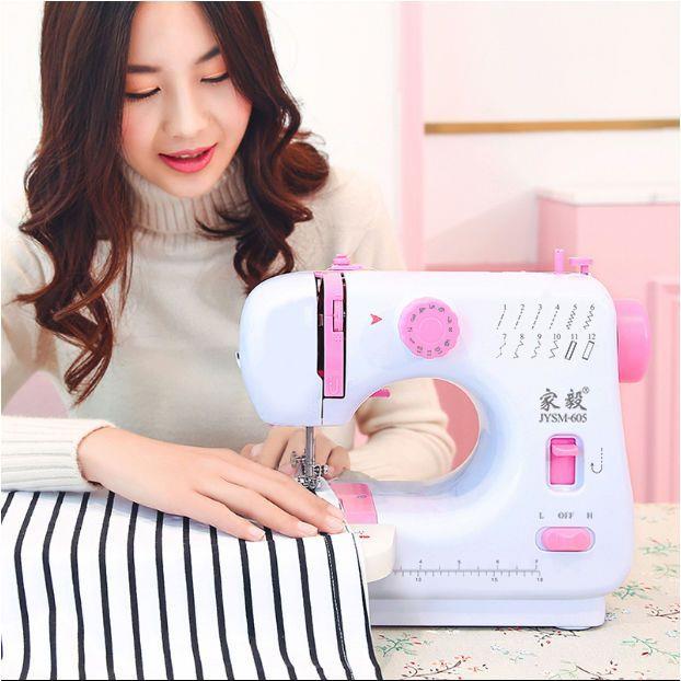 605缝机家用电动小80型手家持迷你多功能纫锁边全自动吃厚毅缝纫