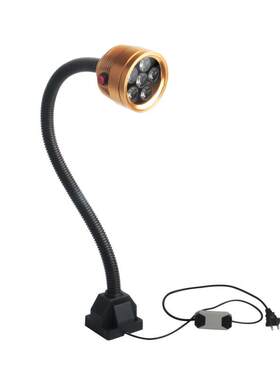 防水防油LED机床工作灯CNC数控车床铣床灯6W220V金色