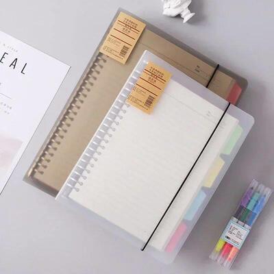 A5B5A4 Loose Leaf Notebook Ring Binder Dairy Paper 60 Sheets