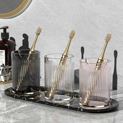 Luxury-style mouthwash cup, high appearance toothbrush cup,