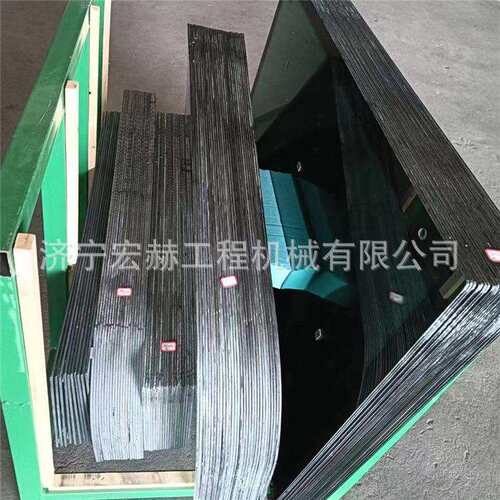 挖掘机钢化玻璃SH100 SH120 SH130-5前档上 门下 后档 夹胶玻璃