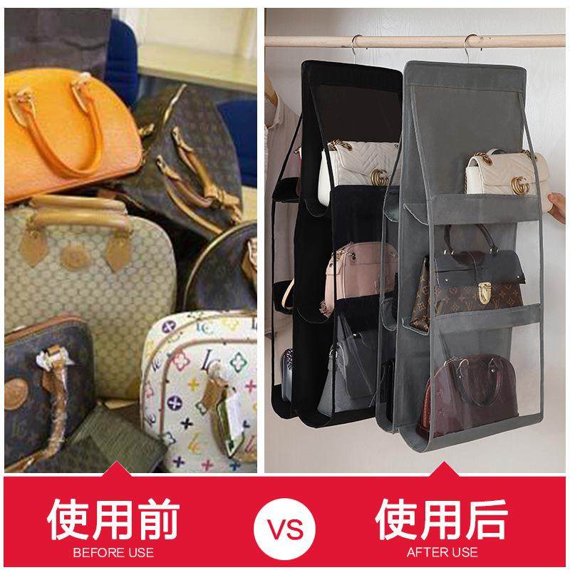 包包收纳神器省空间家用门后壁挂置物架衣柜整理挂包防尘皮包挂袋,居家布艺,挂袋,淘宝优惠券,粉丝福利购,淘宝优惠卷