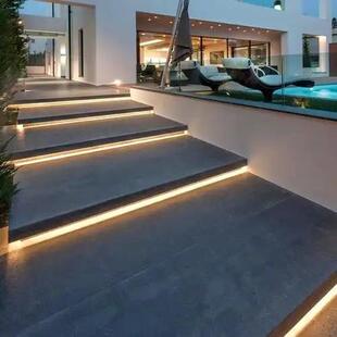 网楼梯踏LED灯带智能嵌入式台阶灯带追光红跑ZQO马楼流水感步应梯