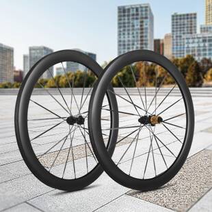 36T棘轮公路碟刹自行车碳纤维轮组38 60mm 700C 1150g碳辐条