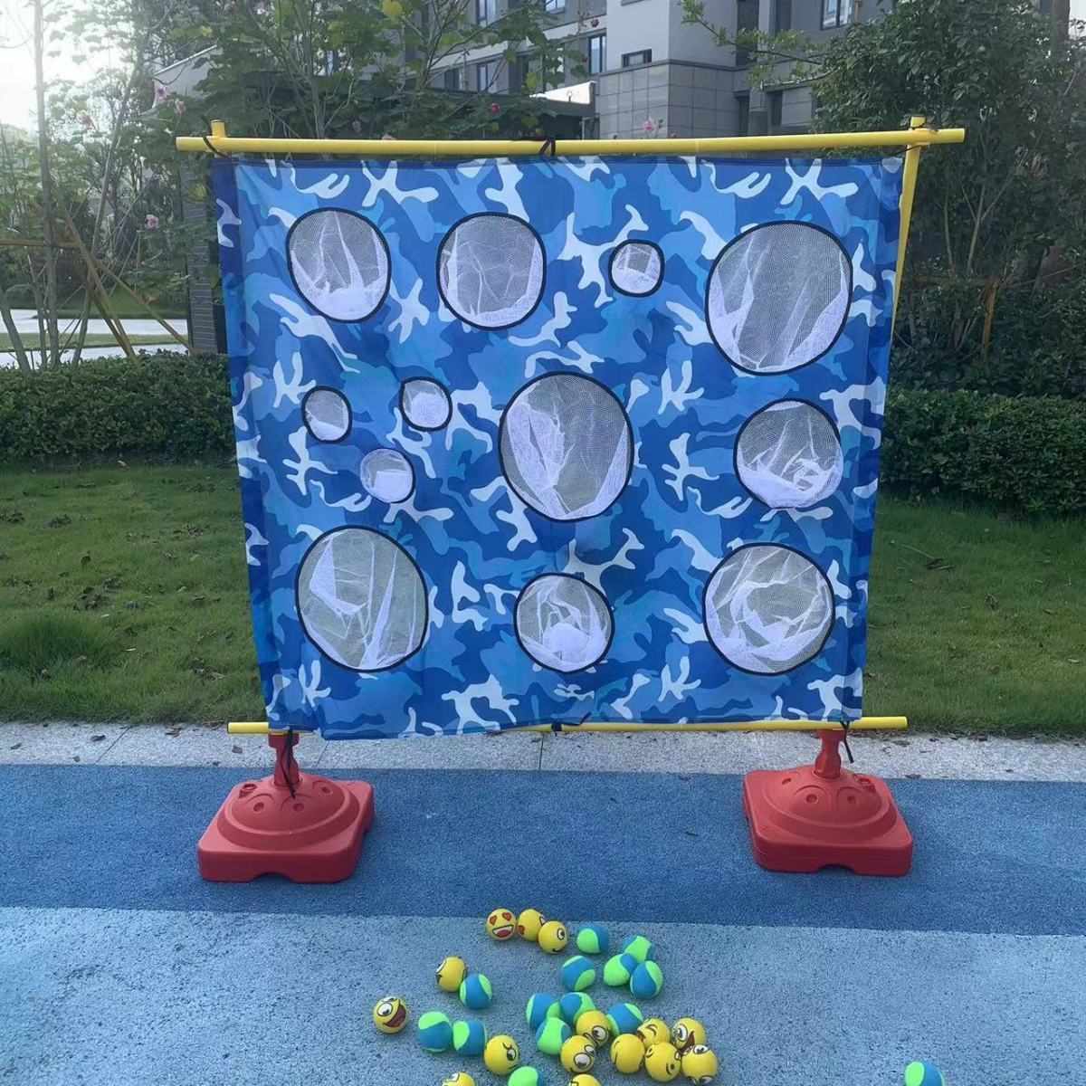 儿童投掷网布感统训练投球器材幼儿园室内外趣味运动体智能道具