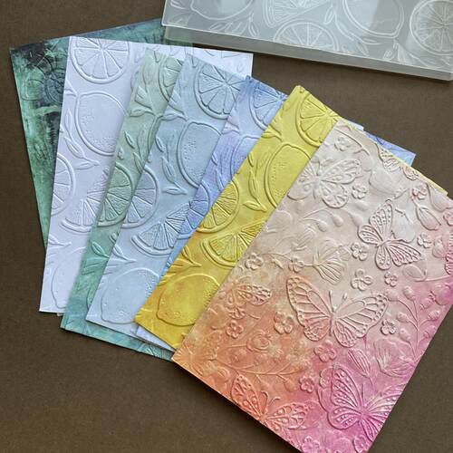 3D纹理夹 塑料凹凸压花模 凹凸模板压花板 DIY 压花印夹 手帐素材