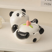 轻奢烟灰缸带盖防飞灰家用客厅陶瓷高端大气上档次创意高级感摆件