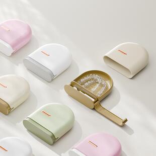 收纳盒随身便携假牙成人儿童正畸牙齿矫正器盒子存放牙套保持器盒