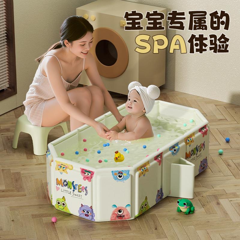 儿童泡澡桶折叠洗澡桶保温家用折叠沐浴桶游泳桶便携收纳宝宝浴桶