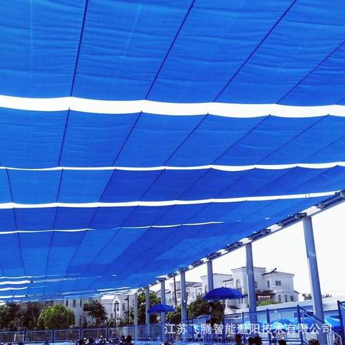 孝感户幼儿园操场阳帘外泳池天棚帘游园乐遮电FT-3138动天幕帘防