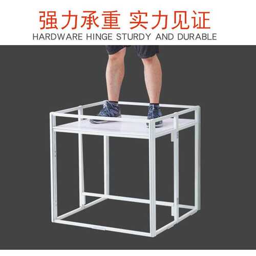 铁质地堆kt板陈列堆头架子超市促销台商场展示折叠货架广告桌展柜