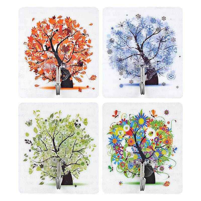 浴室承重无痕挂钩强力粘胶吸盘卫生间门后墙壁壁挂厨房粘贴墙上钩