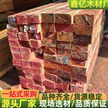 红心柏香柏木圆柱柏木原木防腐家具材棺木寿材红雪松板材木方