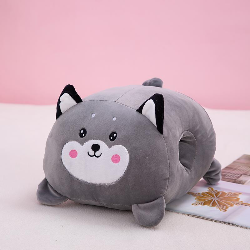 正品暖手抱枕插手毛绒枕公睡仔冬季手捂暖手宝办公室午休睡头趴学