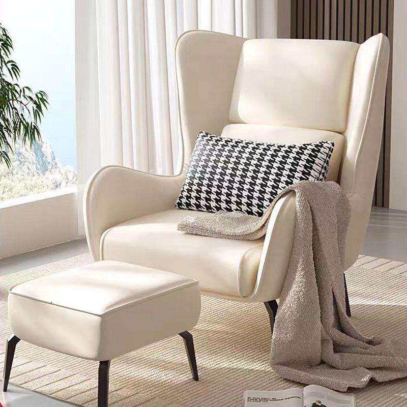 北欧懒人小沙发网红单人皮沙发轻奢沙发小户型客厅家用高级休闲椅