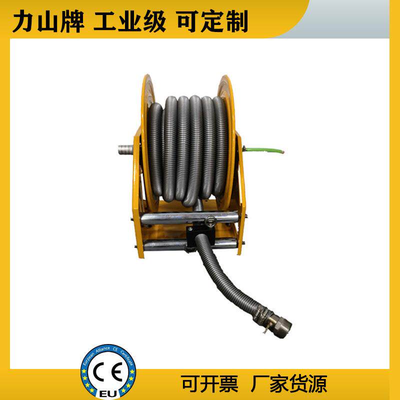 工业级吸尘器卷管器空气软管自动负压气管卷盘厂家 金属重型卷盘