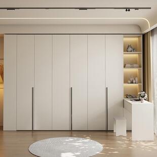 奶油体一门到顶666衣柜卧室家用简一约实木柜书子主卧成品桌衣柜