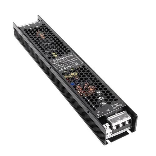 调光电源12V200W足功率无频闪可控硅0-10v二合一调光电源HRS