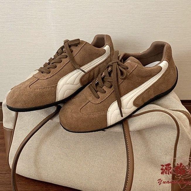 真皮牛反絨~復古系帶內增