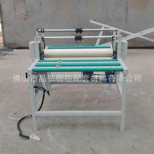 供应可调气缸晶钢门贴膜机装修装饰玻璃板材贴膜机橱柜门板覆膜机