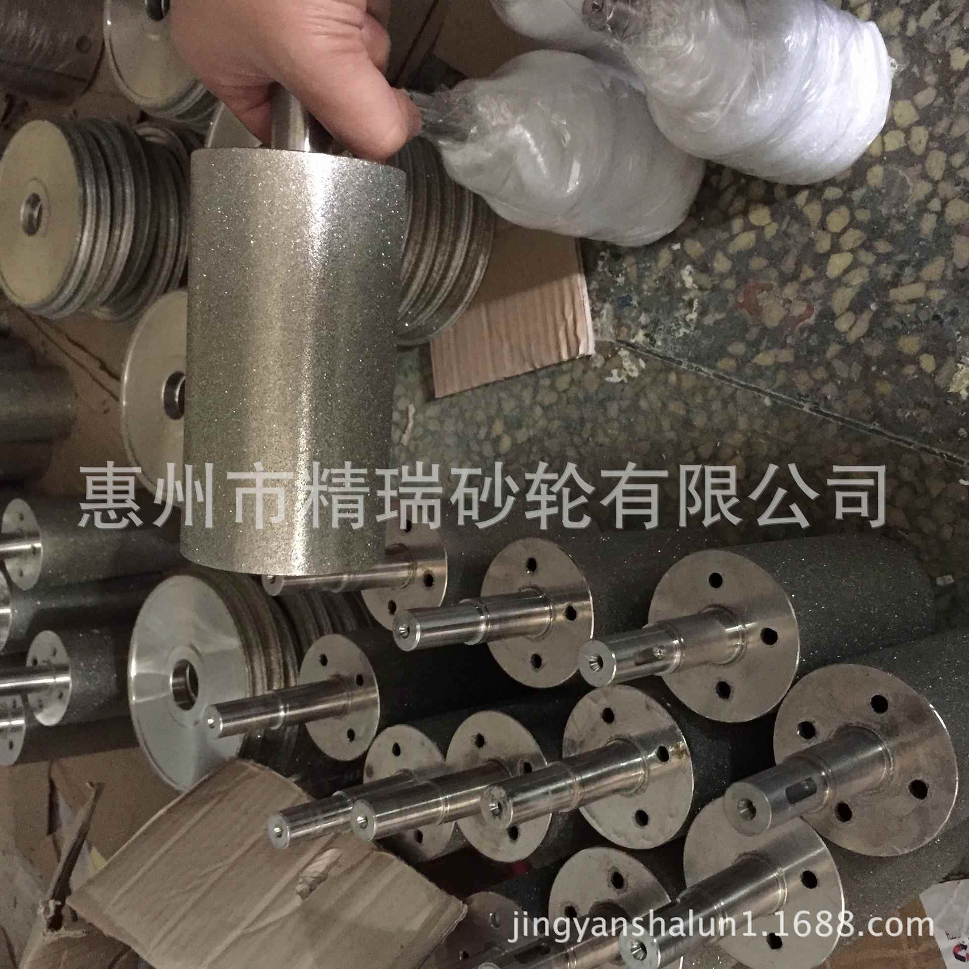 金刚砂压标签线轮ONB，起摩带手机砂电镀铝过合金磨轮擦，电镀金