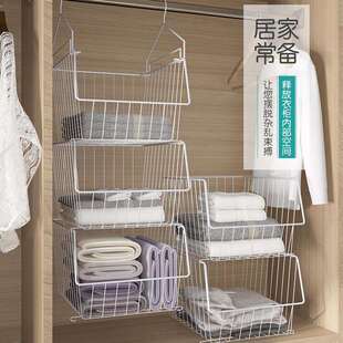 衣柜分层隔板下挂架房间卧室内置衣物收纳神器置物架衣橱柜子隔断