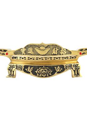 铜座供台放供杯底地主金茶玉满堂杯座贡杯酒杯台T063厂家