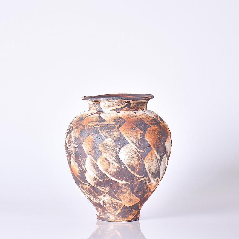 式代美式欧轻奢高档客厅现边几桌面装饰品大J1170号插瓶花陶瓷花