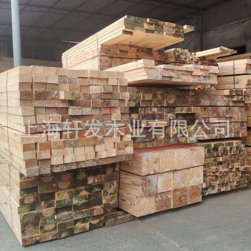 防腐木板80木材户外木板实建筑木方地院护栏扶手古建凉亭长廊木庭